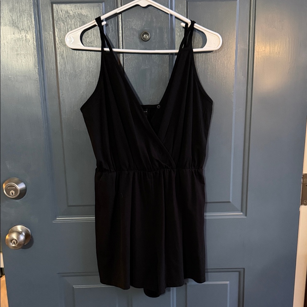 Elegant Black Women's Romper